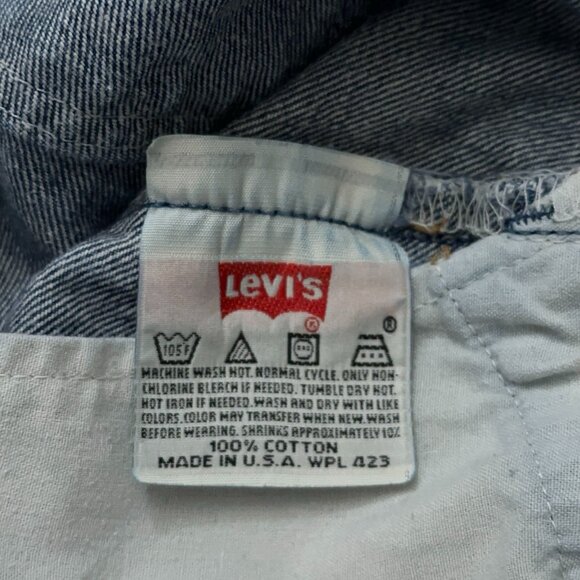 Levi's Denim Jeans Mens 34x32 (Fits 32x30) 501XX Blue Made in USA Vintage 90s - Picture 5 of 6